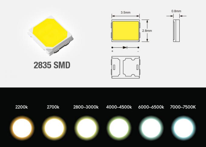 이중 색온도 가동 가능한 LED 지구는 2835 SMD 600에 의하여 지도된/높은 CRI80 CRI90를 구릅니다 1
